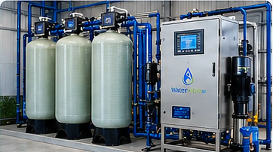 Multi-vessel commercial water treatment system